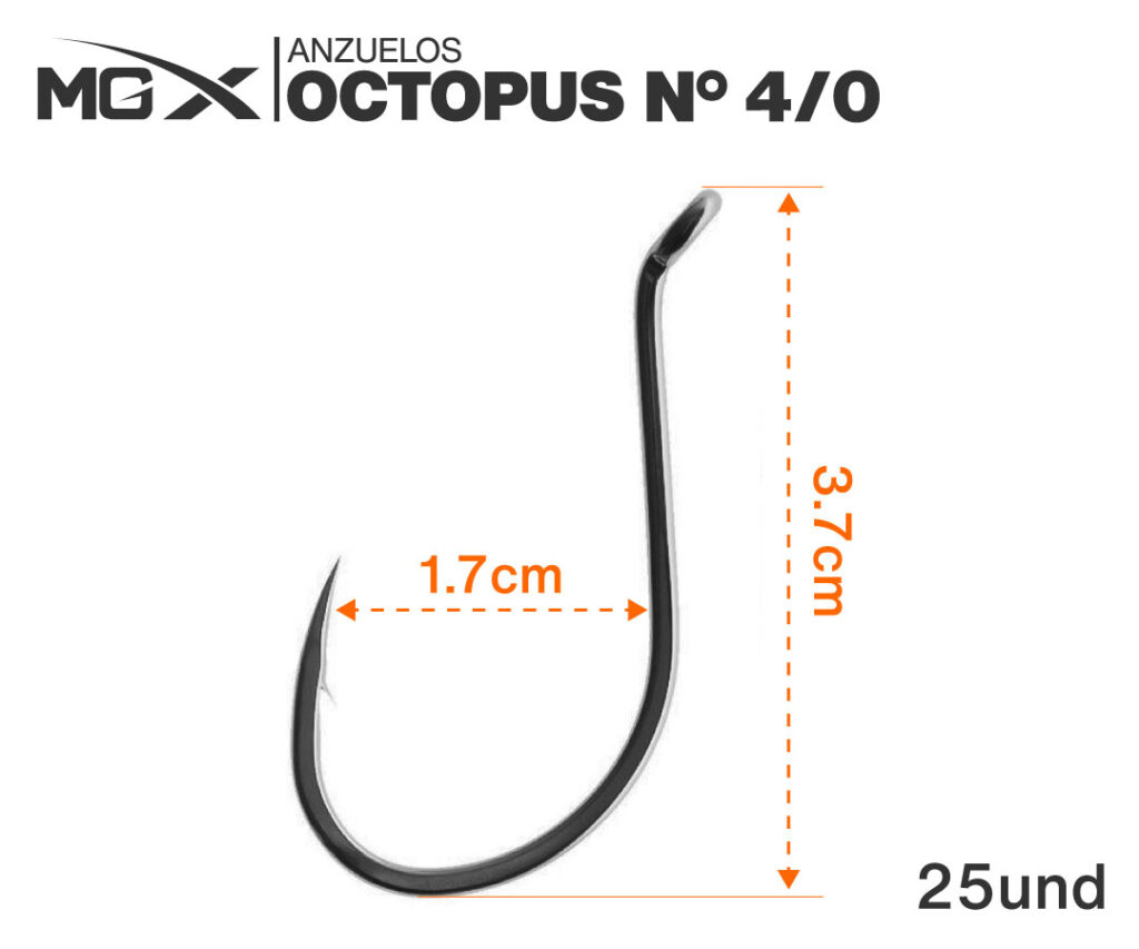 Anzuelos Octopus MGX - para chispas, jigs y cucharas - Imagen 3